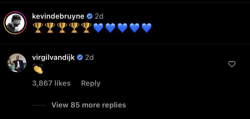 De Bruyne van Dijk Instagram