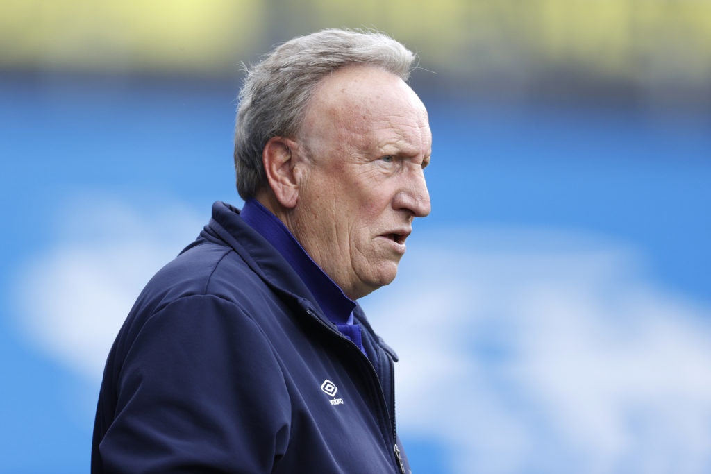 Neil Warnock the Head Coach of Huddersfield Town looks on during the Sky Bet Championship between Huddersfield Town and Reading at John Smith's Stadium on May 08, 2023 in Huddersfield, England.