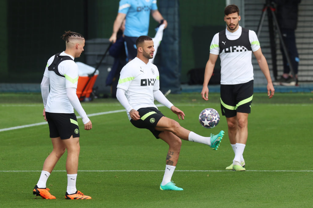 Manchester City FC Training Session And Press Conference