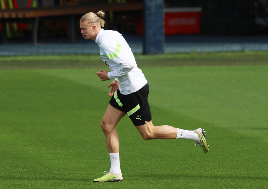 Manchester City FC Training Session And Press Conference