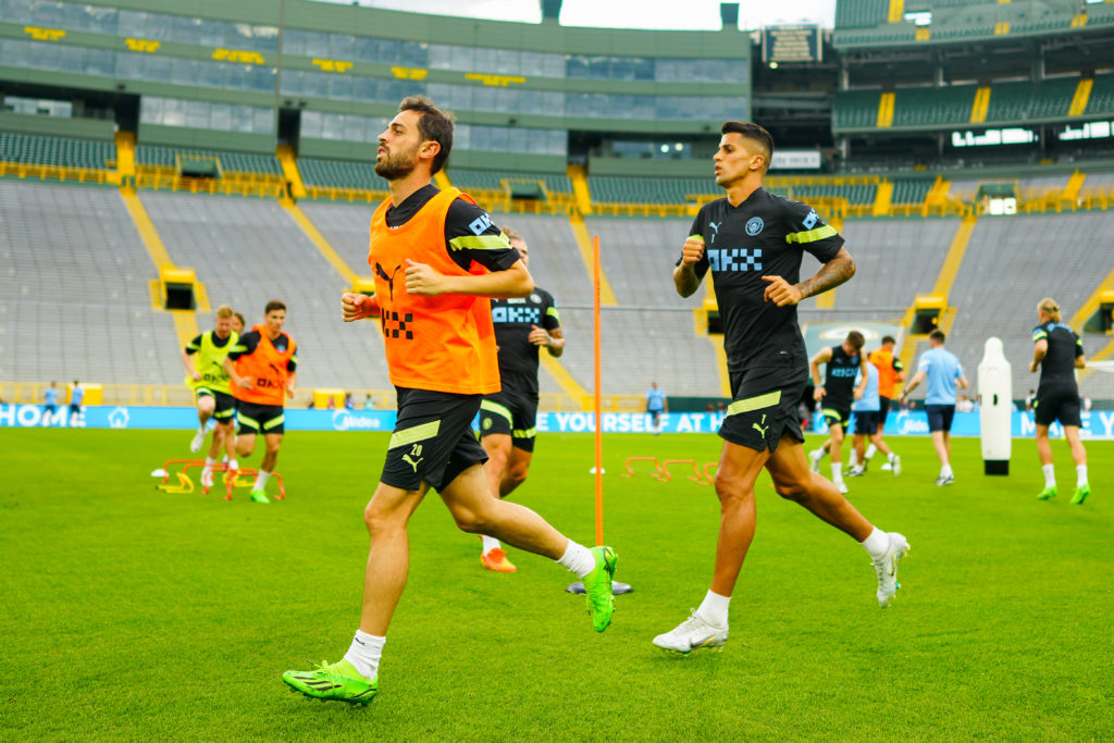 Manchester City Training Session And Press Conference