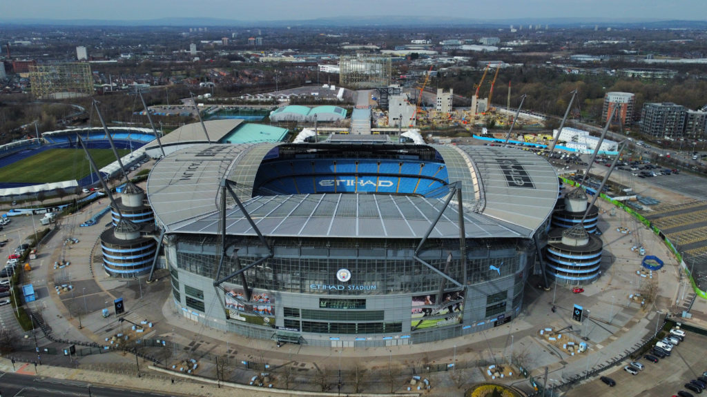 Aerial Views Of The Etihad Stadium