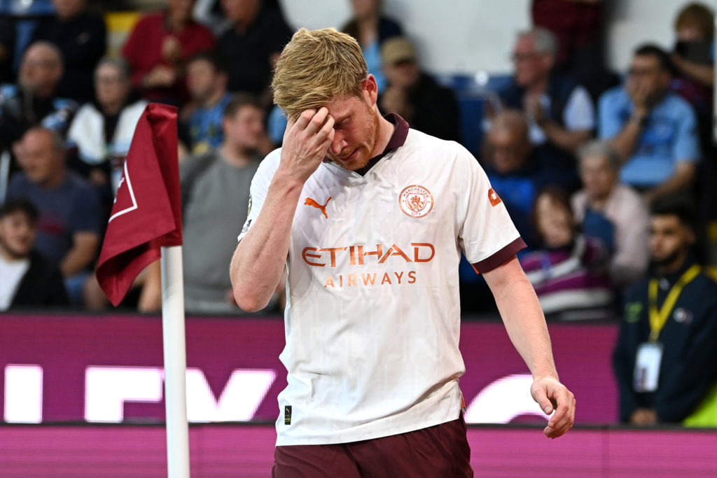 Kevin De Bruyne to miss Manchester City vs Newcastle United to injury sustained at Burnley