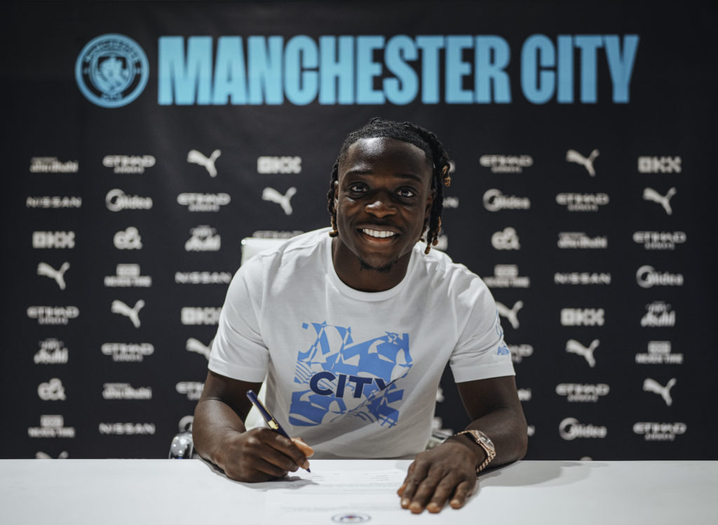 Manchester City Unveil New Signing Jeremy Doku