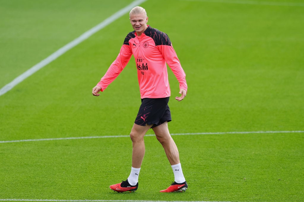 Manchester City Training Session And Press Conference - UEFA Champions League 2023/24