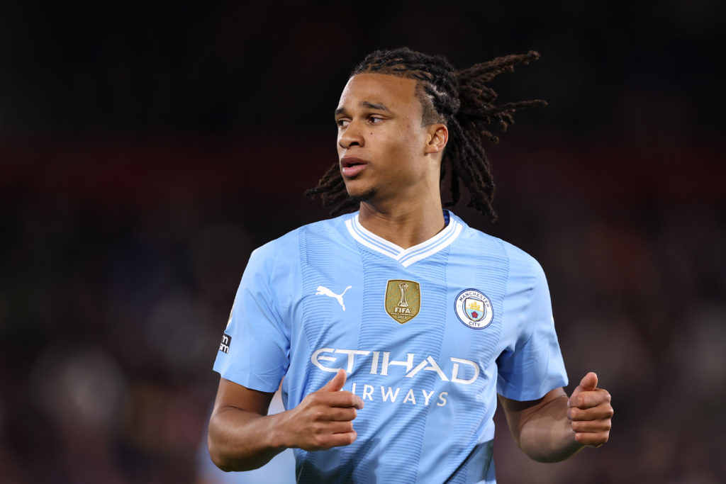 Nathan Ake during Brentford FC v Manchester City - Premier League