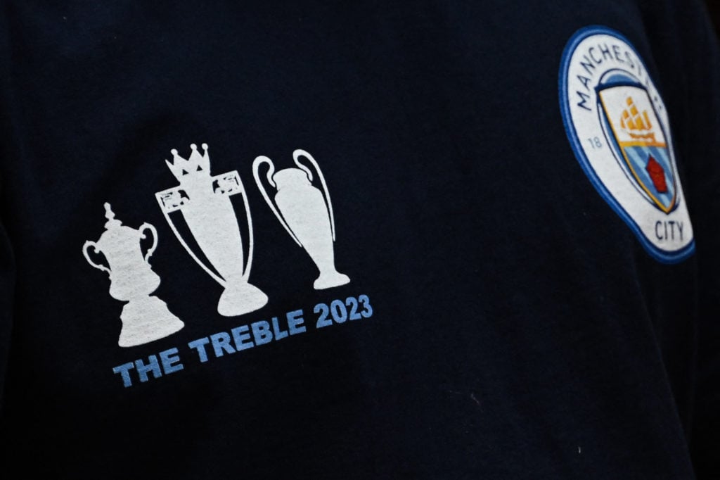 Man City Treble shirt