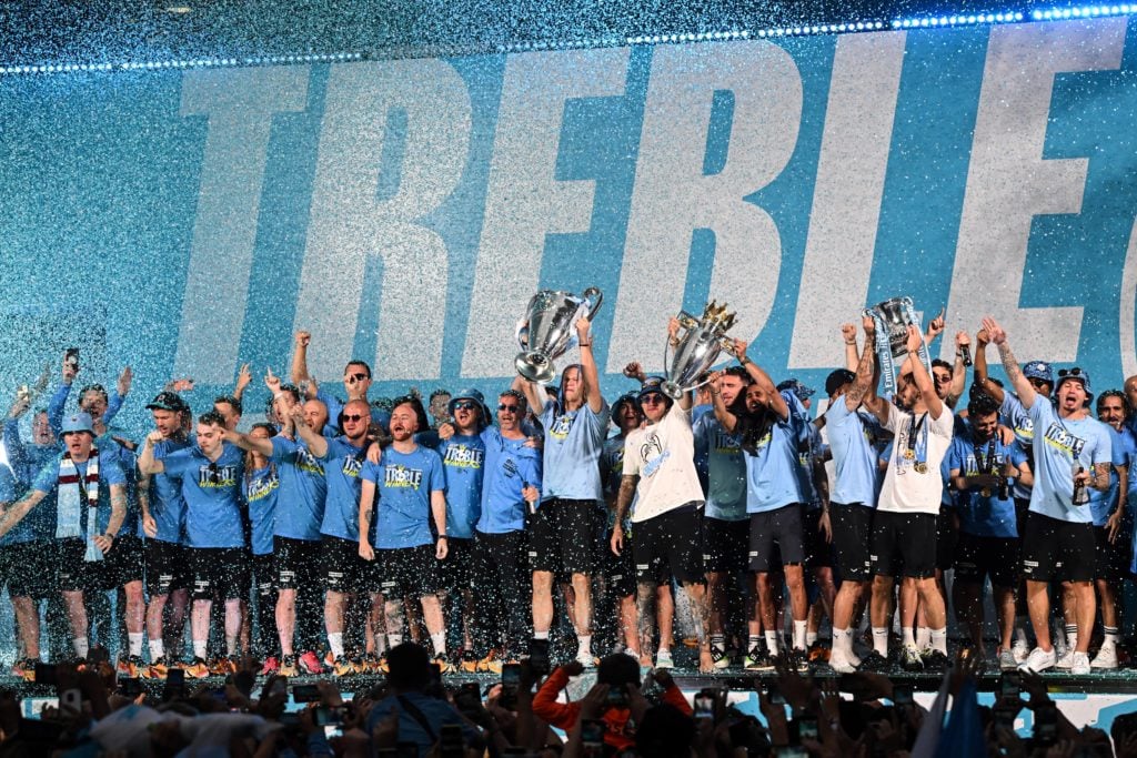 Man City Treble-winning squad