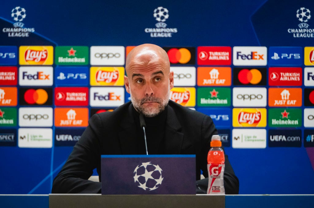 Manchester City Training Session And Press Conference - UEFA Champions League 2023/24