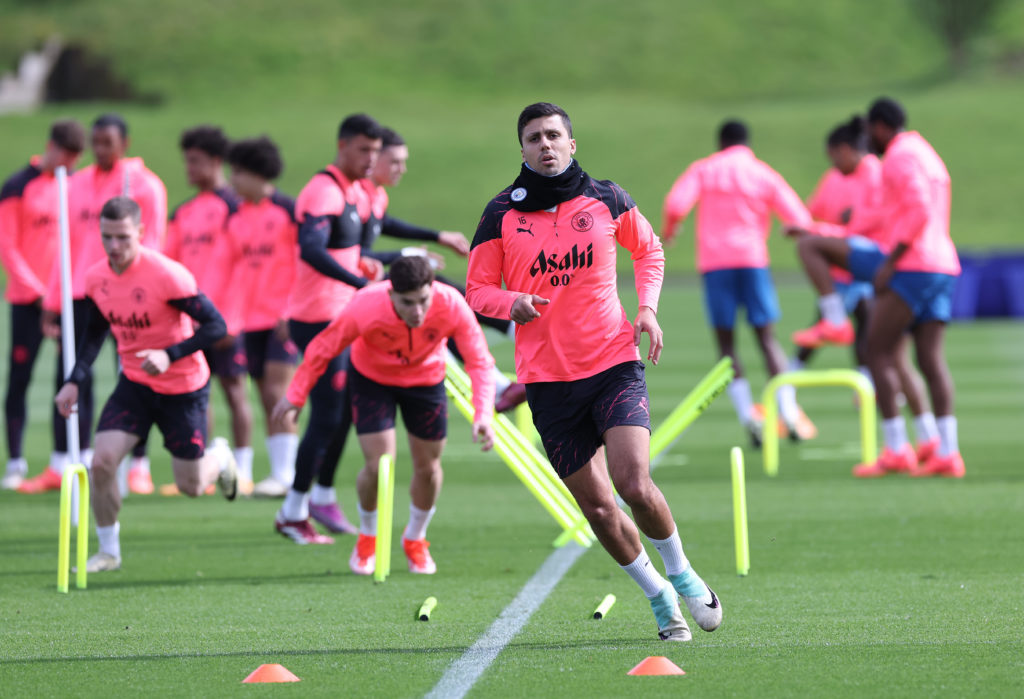 Manchester City Training Session And Press Conference - UEFA Champions League 2023/24