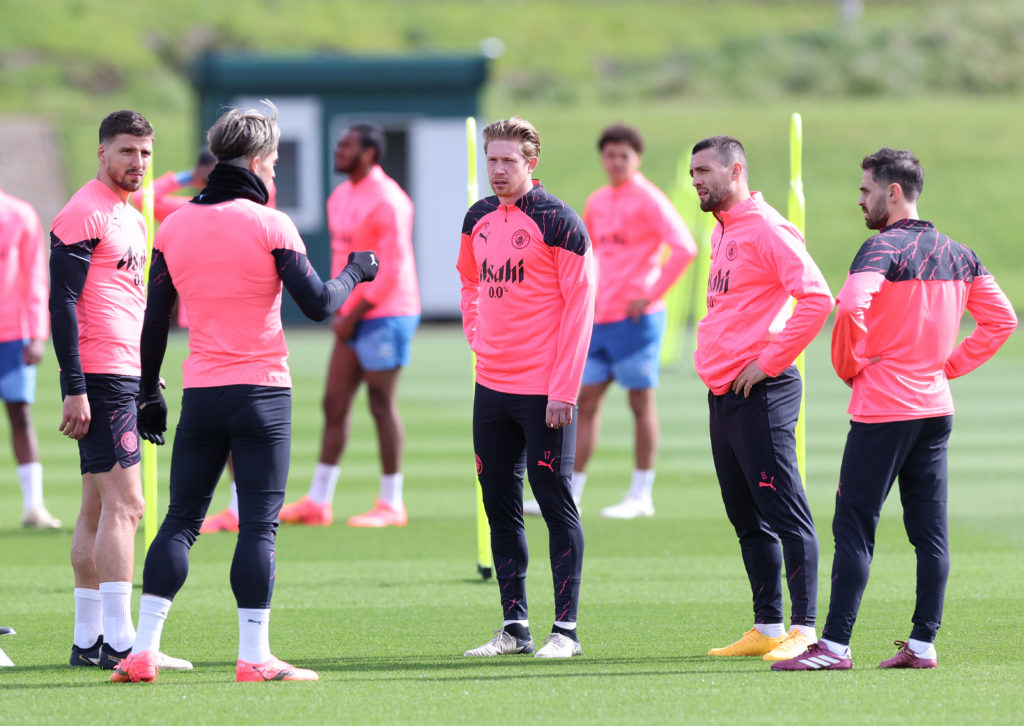 Manchester City Training Session And Press Conference - UEFA Champions League 2023/24