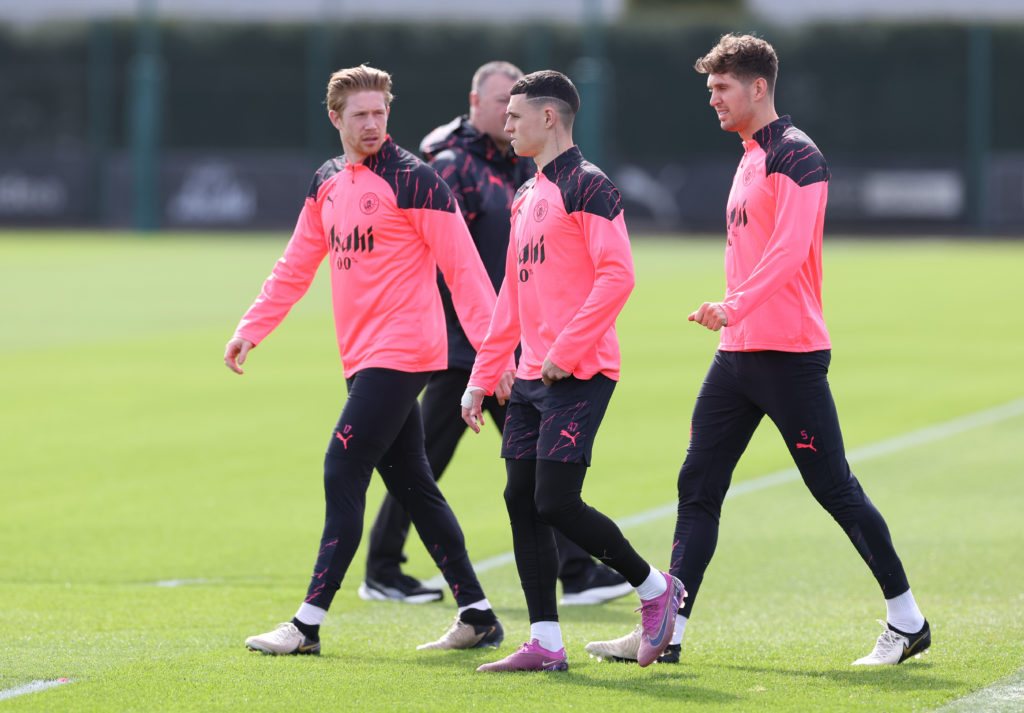 Manchester City Training Session And Press Conference - UEFA Champions League 2023/24