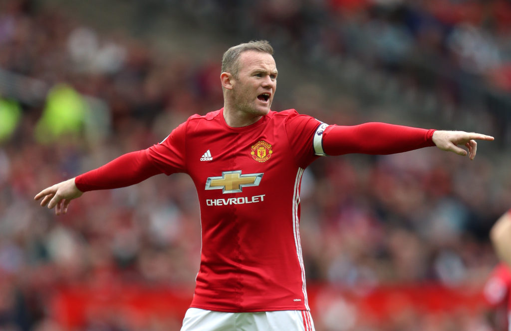 Wayne Rooney in action for Manchester United v Crystal Palace.