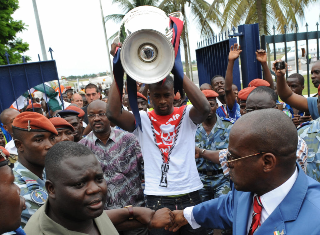 Barcelona's Ivorian midfielder Yaya Tour