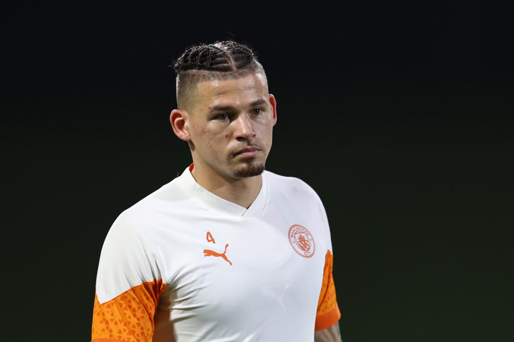 Kalvin Phillips of Manchester City during their training session