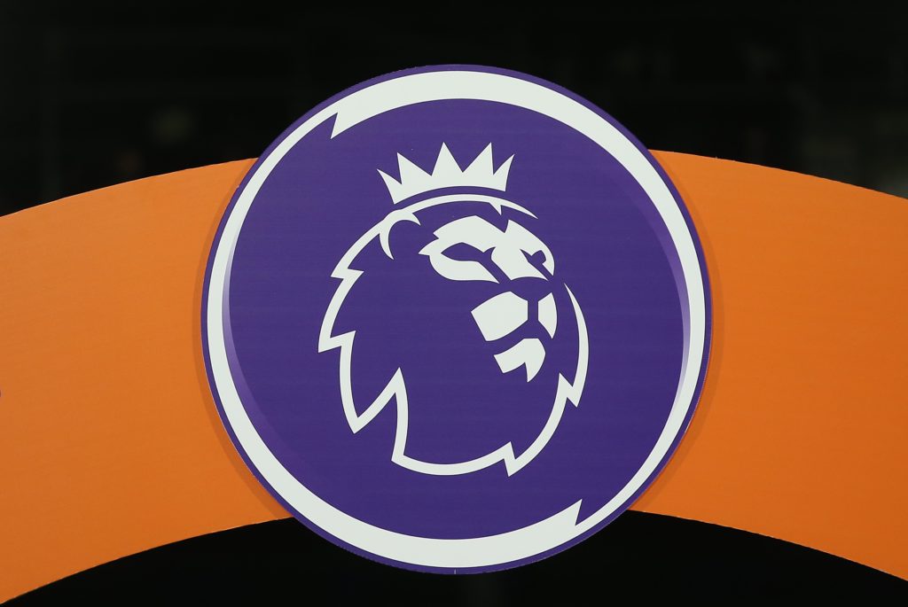 Detailed image of the Premier League Logo & branding during the Premier League International Cup Final between Crystal Palace FC U21 and Jong PSV U21 at Selhurst Park on May 15, 2024