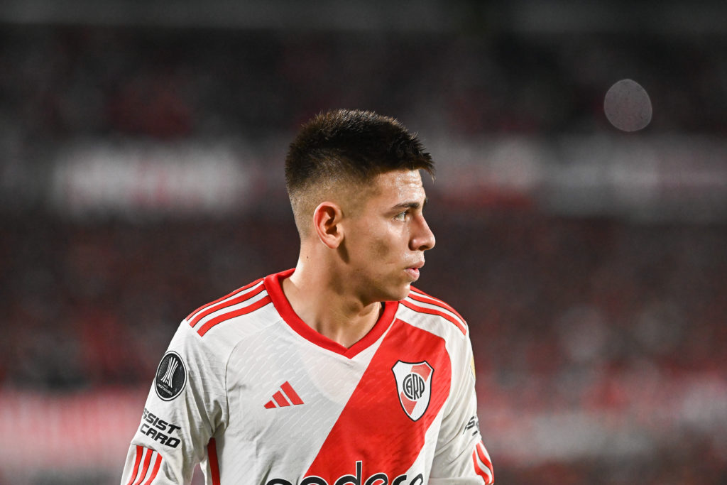 Claudio Echeverri of River Plate looks on during a Copa