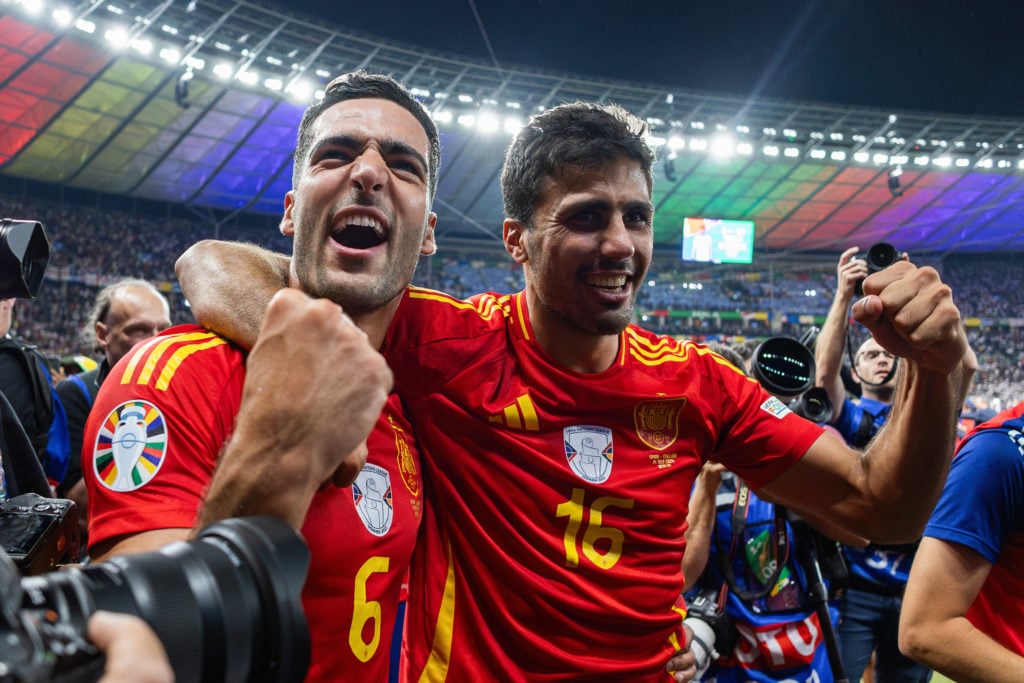 Mikel Merino (L) and Rodrigo Hernández Cascante, known as Rodri