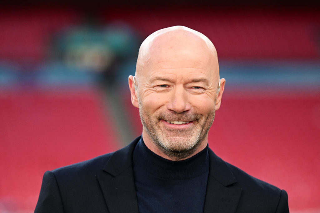 Alan Shearer doing punditry work