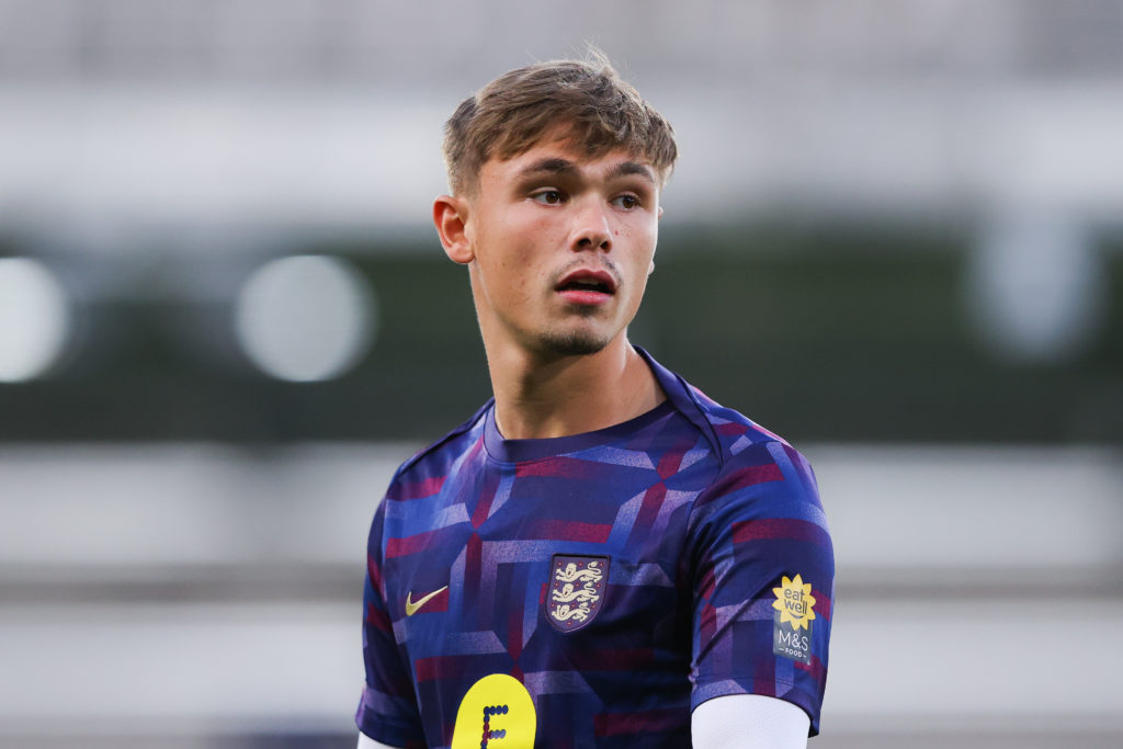 Callum Doyle of England during the U21 international friendly match between England and Austria at Kenilworth Road on September 09, 2024