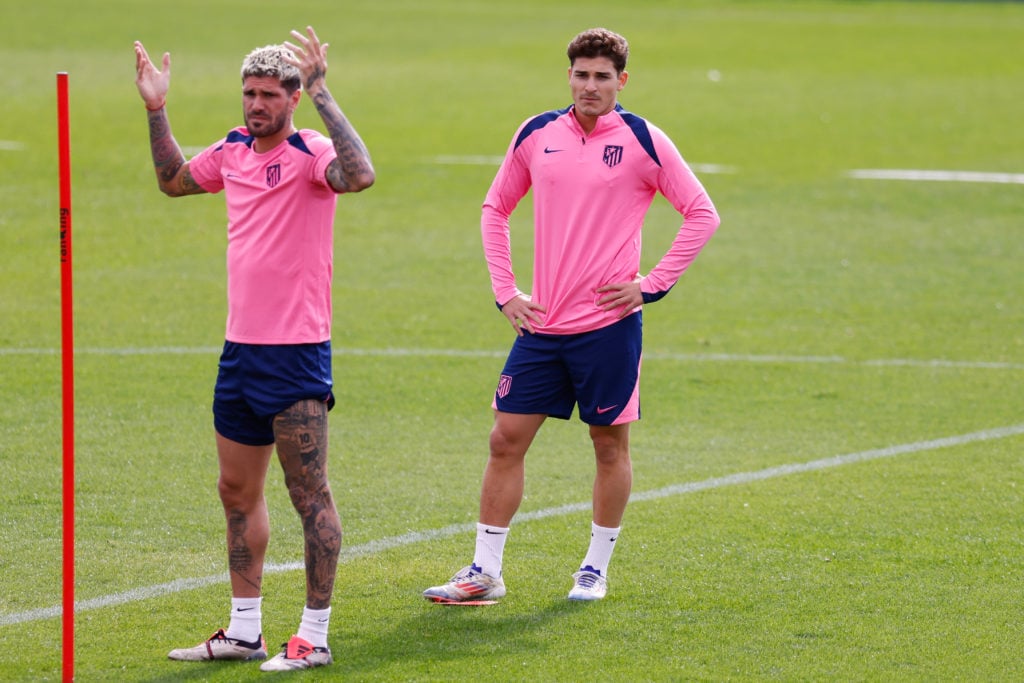 Training Session Of Atletico De Madrid - UEFA Champions League