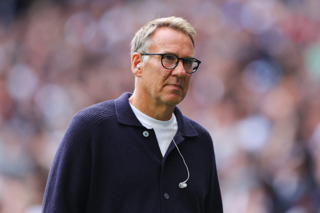 Sky Sports pundit Paul Merson during the Premier League match between Tottenham Hotspur FC and Arsenal FC at Tottenham Hotspur Stadium on September 15, 2024