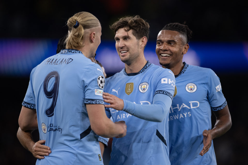 Manuel Akanji and Manchester City stars v AC Sparta Praha.