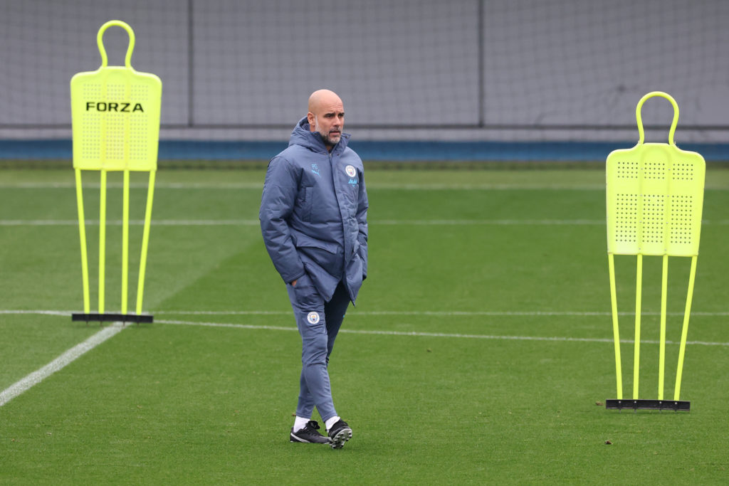Manchester City Training Session And Press Conference - UEFA Champions League 2024/25 League Phase MD4