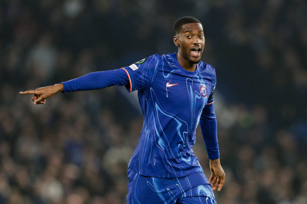 Tosin Adarabioyo of Chelsea reacts during the UEFA