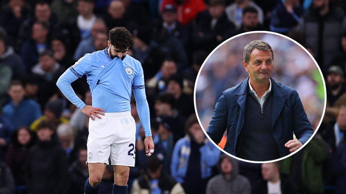 Josko Gvardiol with an inset of Tim Sherwood
