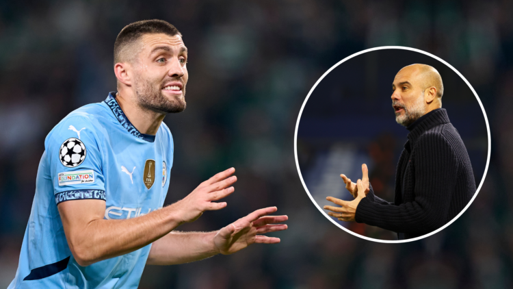 Mateo Kovacic with an insert of Pep
