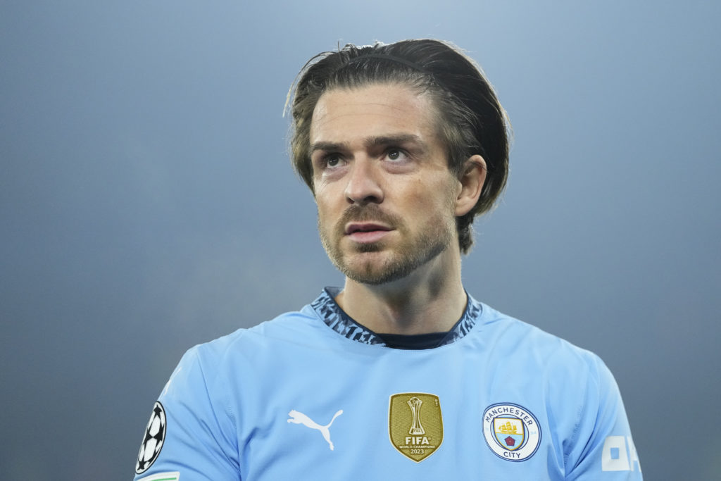 Jack Greakish in action for Manchester City v Real Madrid.