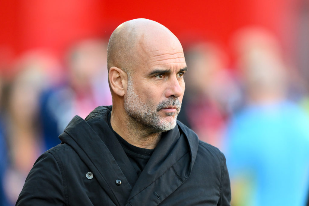 Pep Guardiola ahead of Nottingham Forest FC v Manchester City.
