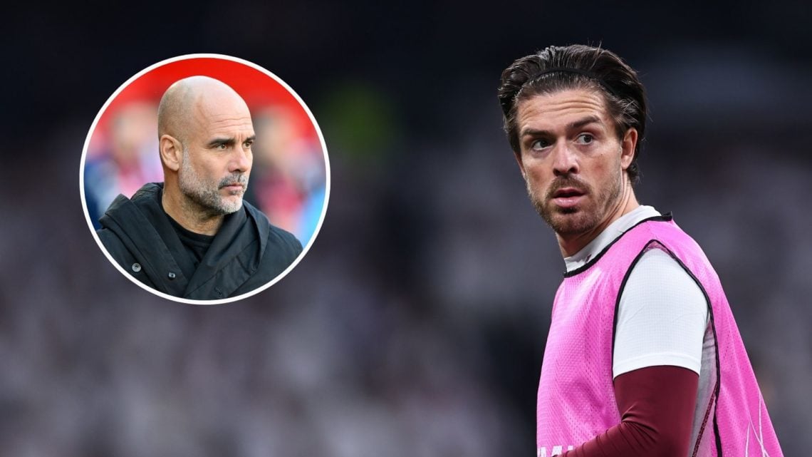 Jack Grealish of Manchester City during the UEFA Champions League 2024/25 League Knockout Play-off second leg match between Real Madrid C.F. and Ma...