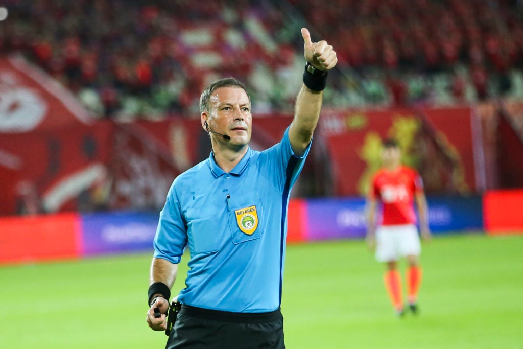 Mark Clattenburg officiating a match