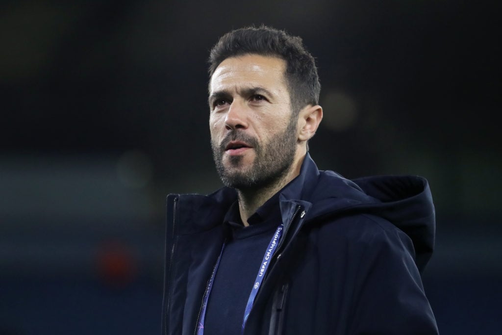 Hugo Viana at a Manchester City game.