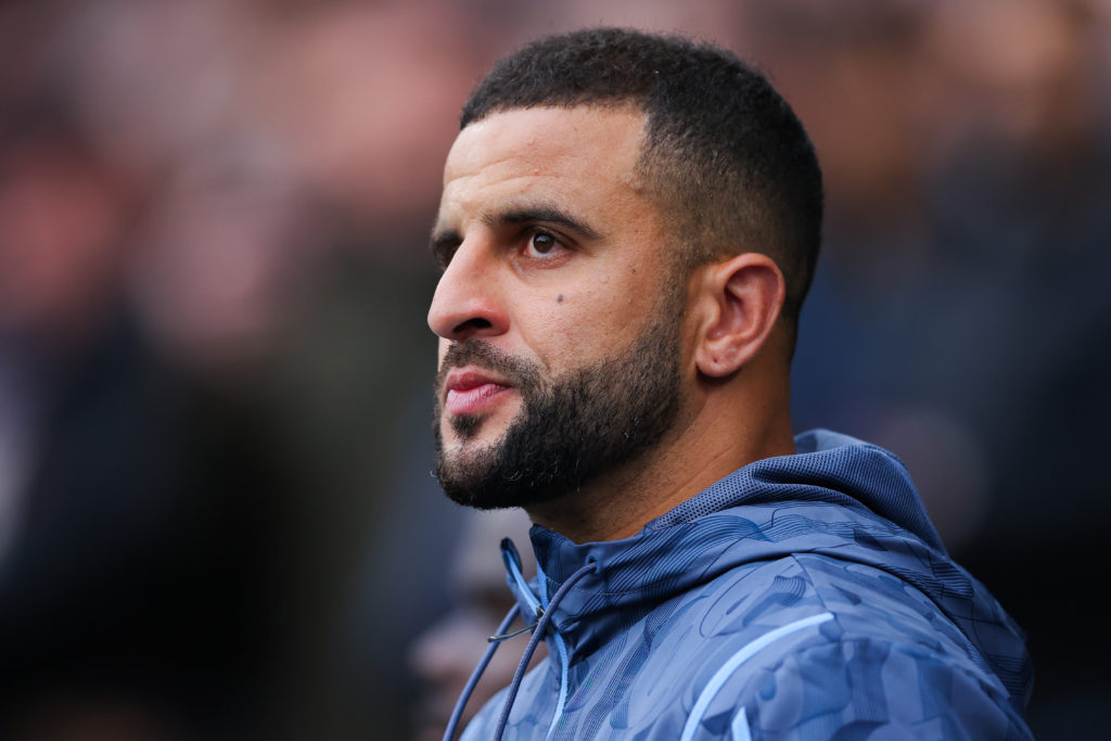 Kyle Walker in action for Manchester City v Arsenal.