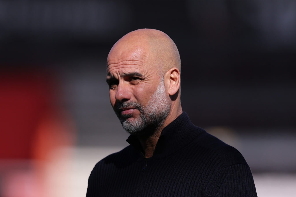 Pep Guardiola during AFC Bournemouth v Manchester City
