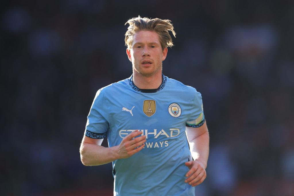 Kevin De Bruyne in action for Man City.