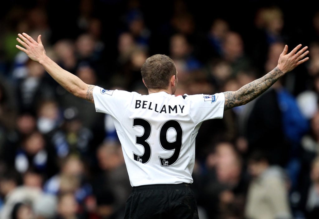 Craig Bellamy in action during Chelsea v Manchester City.