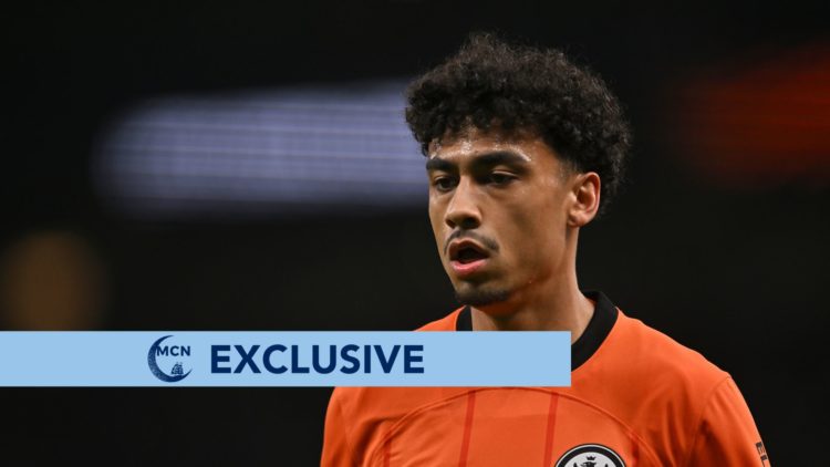 Nathaniel Brown of Eintracht Frankfurt looks on during the UEFA Europa League 2024/25 Quarter Final First Leg match between Tottenham Hotspur and E...