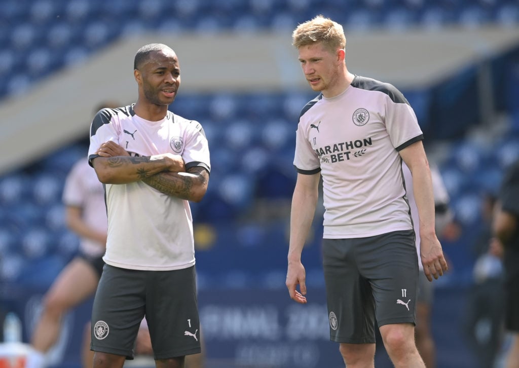 Manchester City FC Training Session and Press Conference - UEFA Champions League Final 2021