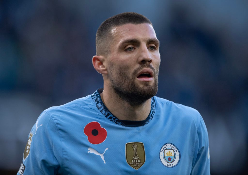 Mateo Kovacic playing for Manchester City against Southampton
