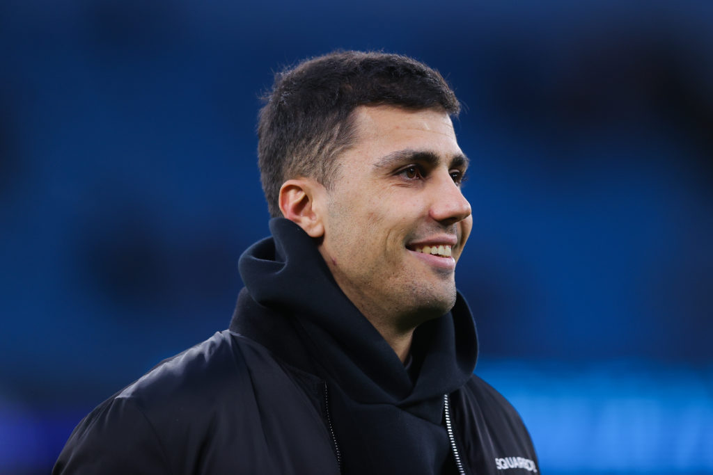 Rodri ahead of Manchester City v Plymouth Argyle.