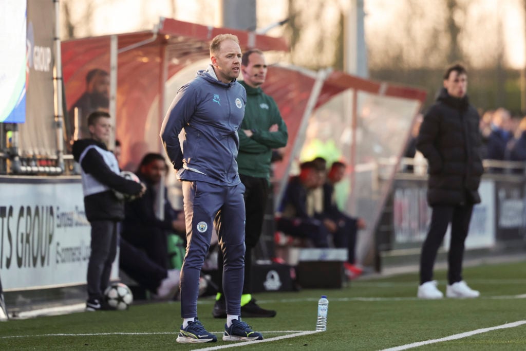 Manchester City youth coach Ben Wilkinson