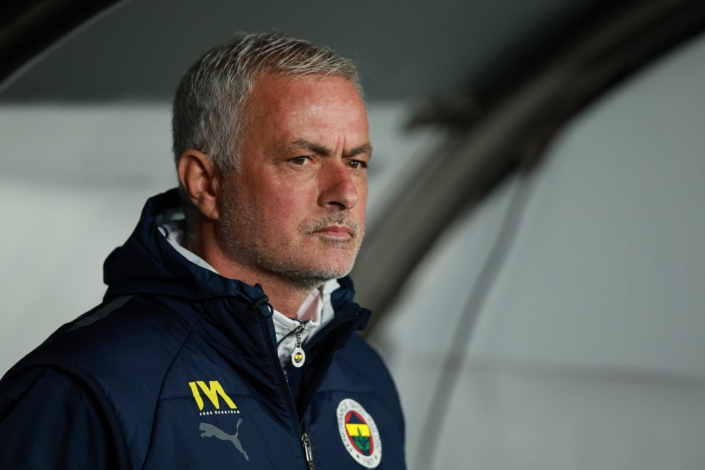 Jose Mourinho on the Fenerbahce bench