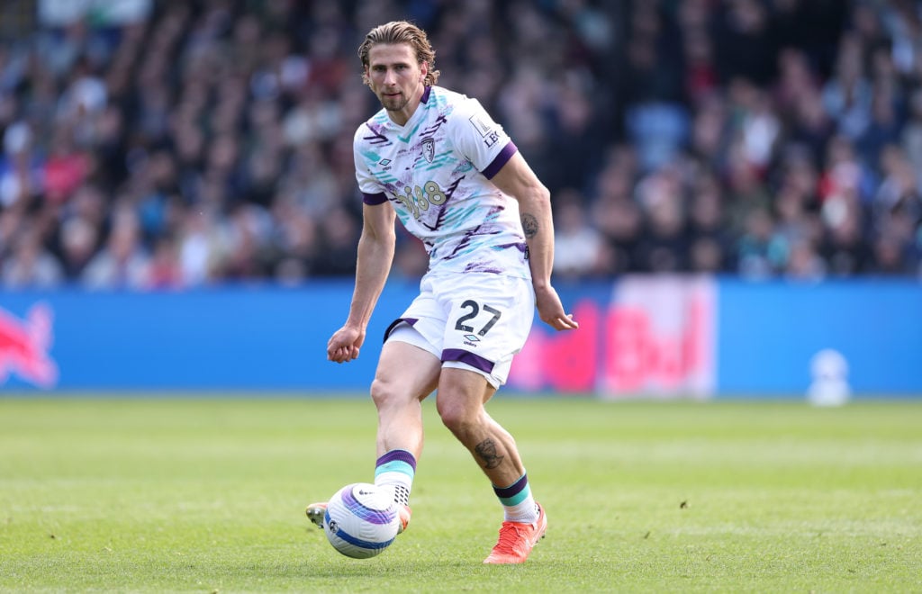Illia Zabarnyi in action during Crystal Palace FC v AFC Bournemouth.