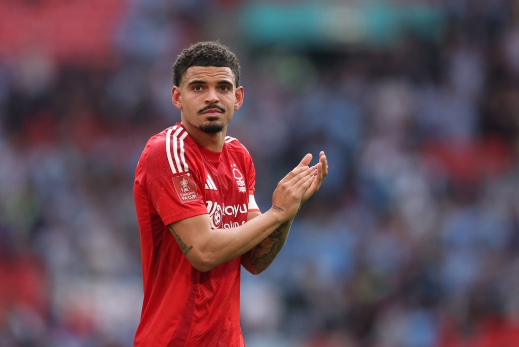 Morgan Gibbs-White clapping during Nottingham Forest v Manchester City