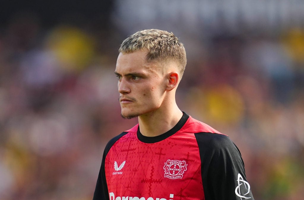Florian Wirtz in action for Bayer Leverkusen.