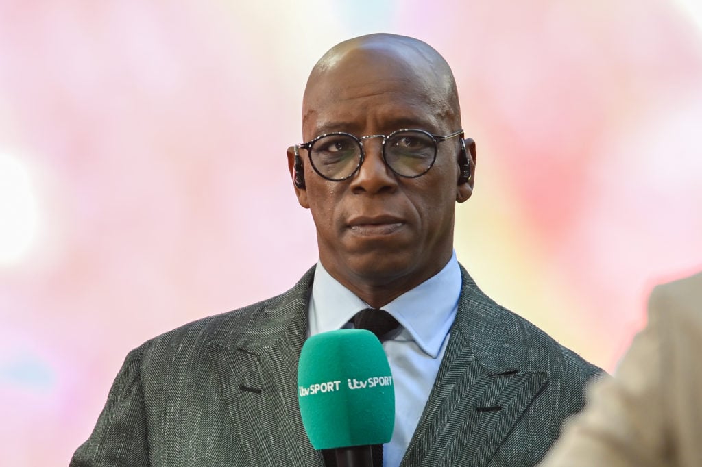 Ian Wright as a pundit at Crystal Palace v Manchester City